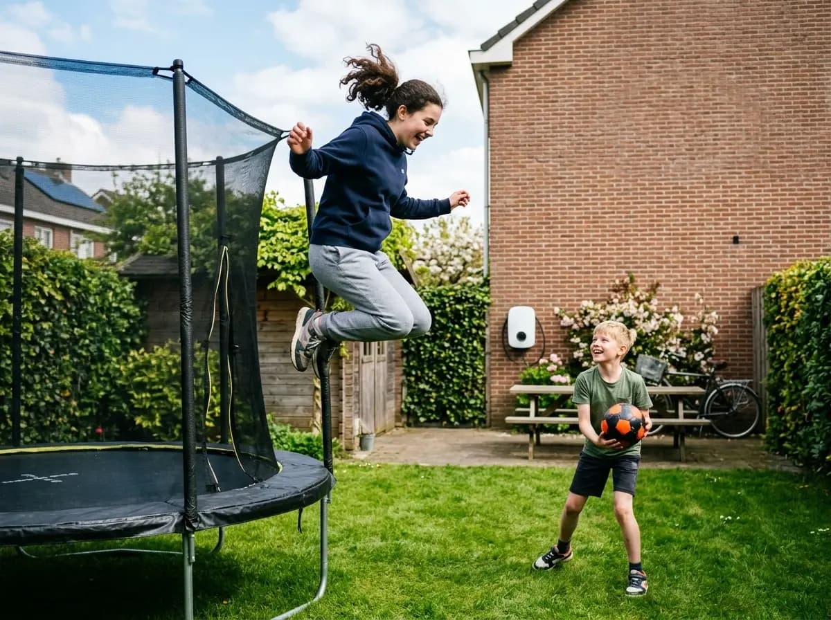 Wallbox Pulsar Max laadstation in zwart op lichte achtergrond
