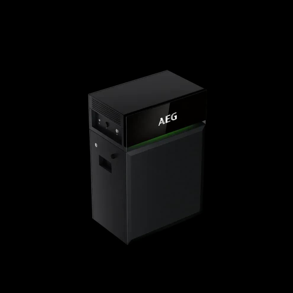 AEG Solarcube thuisbatterij schuin aanzicht