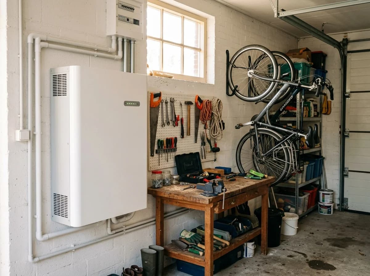 Sessy 10 kWh thuisbatterij geinstalleerd in garage van Nederlandse woning