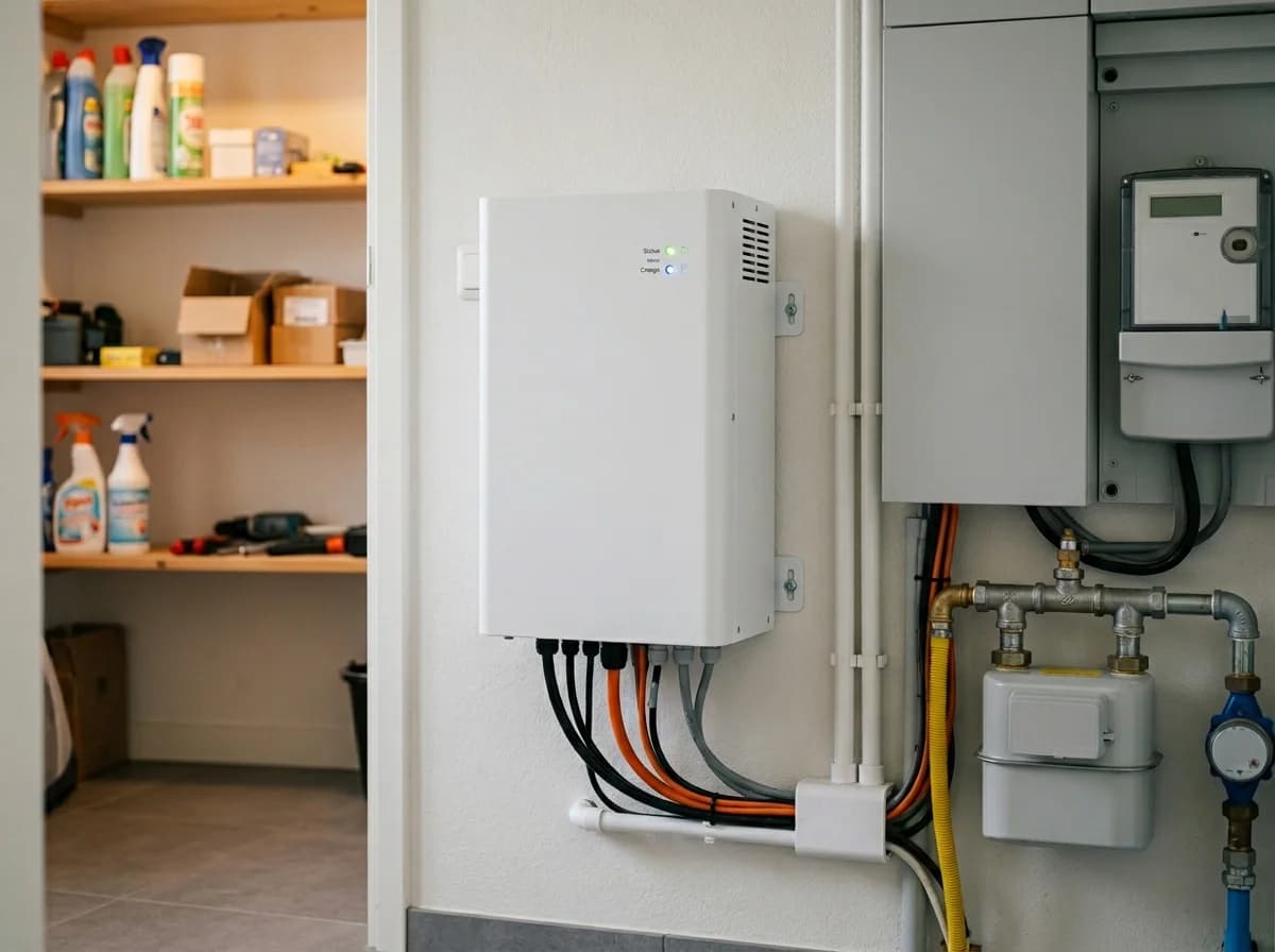 Sessy 5 kWh thuisbatterij wandmontage in meterkast naast groepenkast