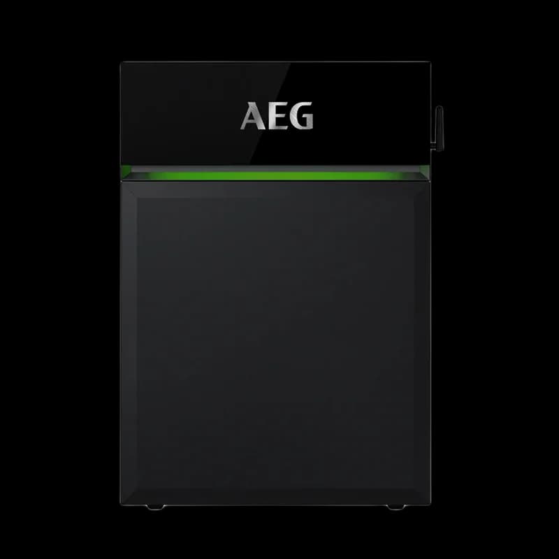 AEG Solarcube thuisbatterij vast geïnstalleerd in meterkast productfoto