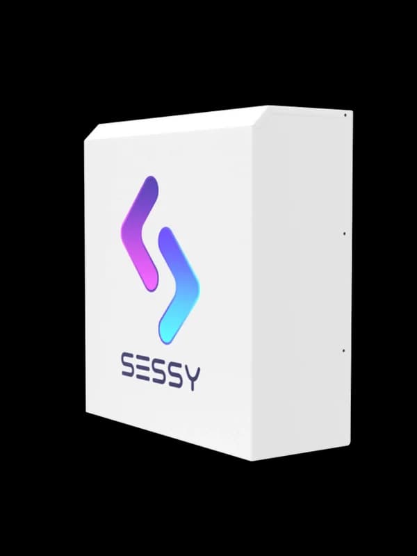 Sessy thuisbatterij Nederlands product transparante achtergrond