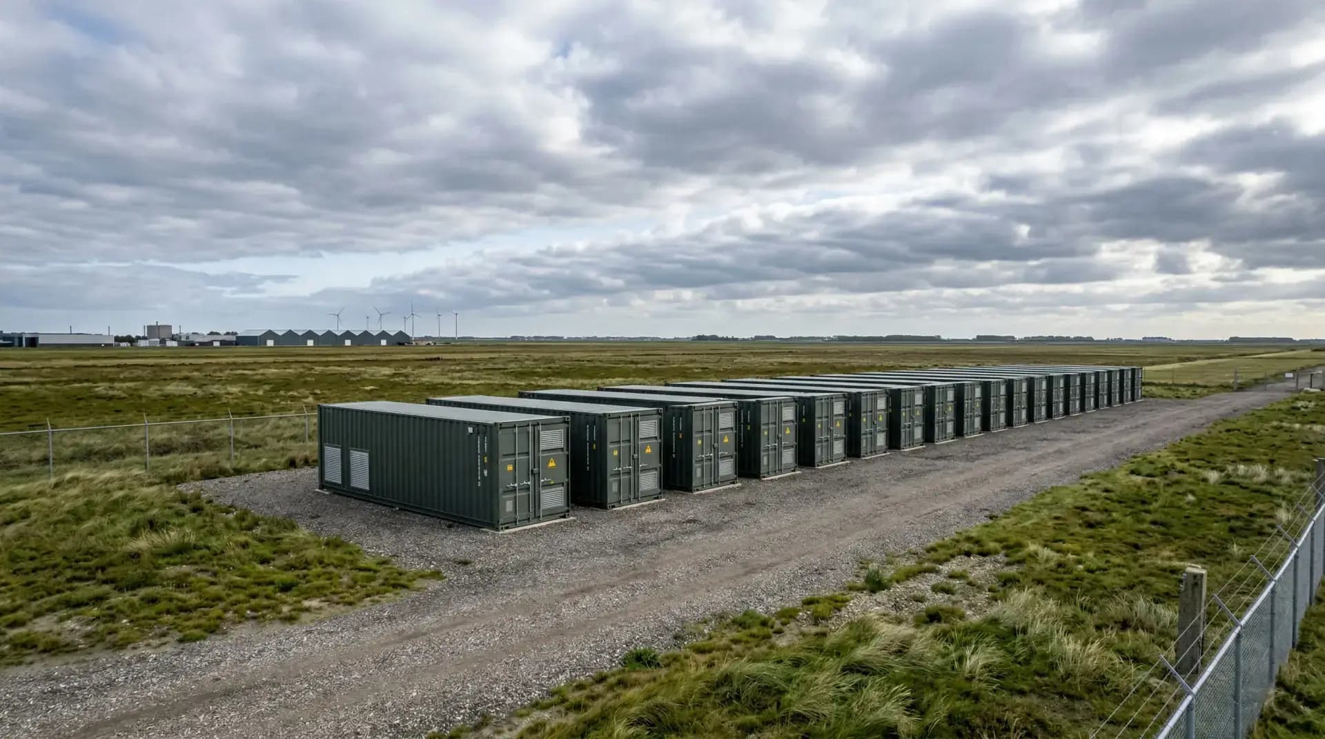 Grootschalige batterij energieopslag installatie in Nederland