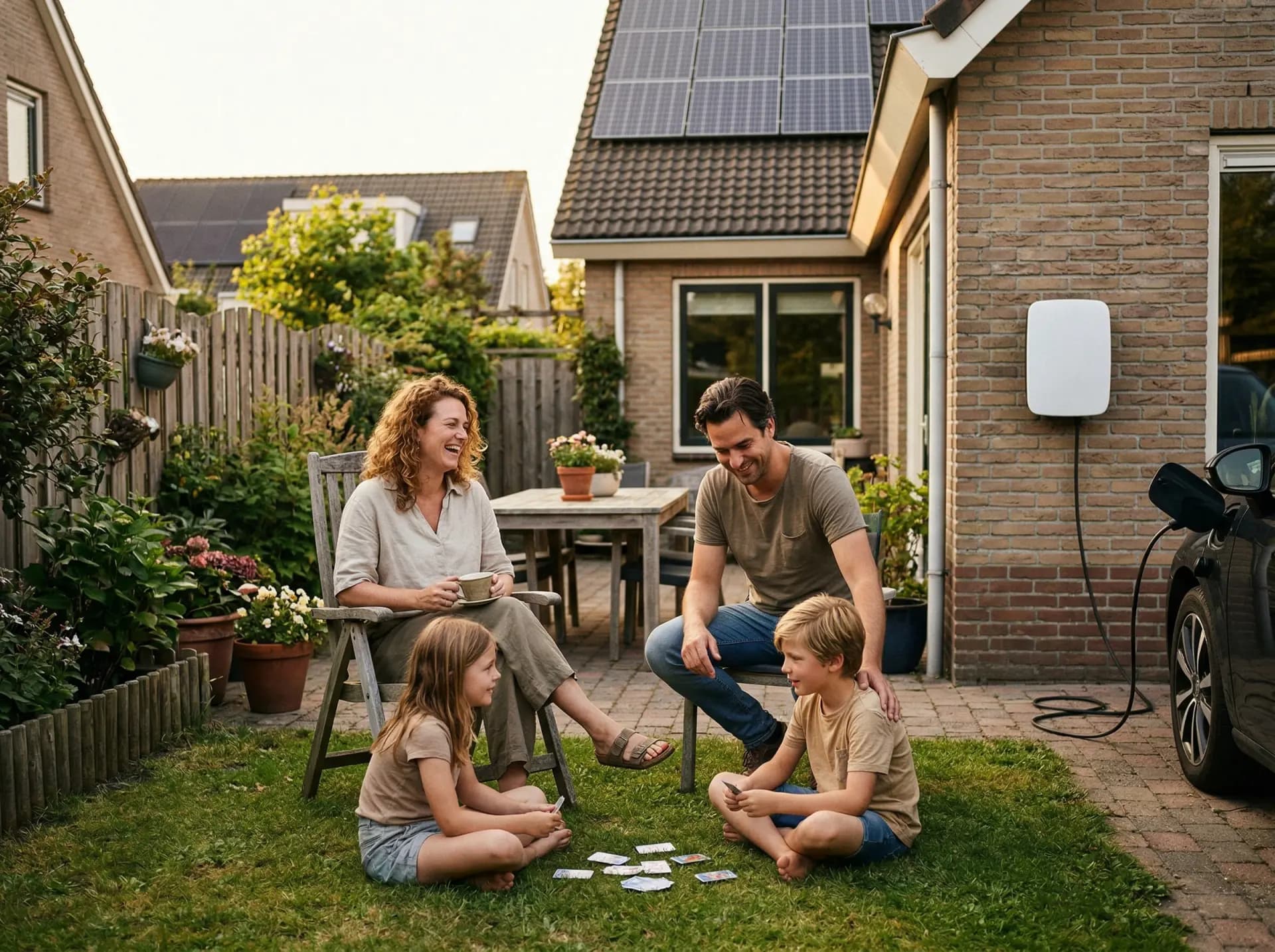 Installateur plaatst CT-klemmen bij meterkast voor Zaptec solar laden