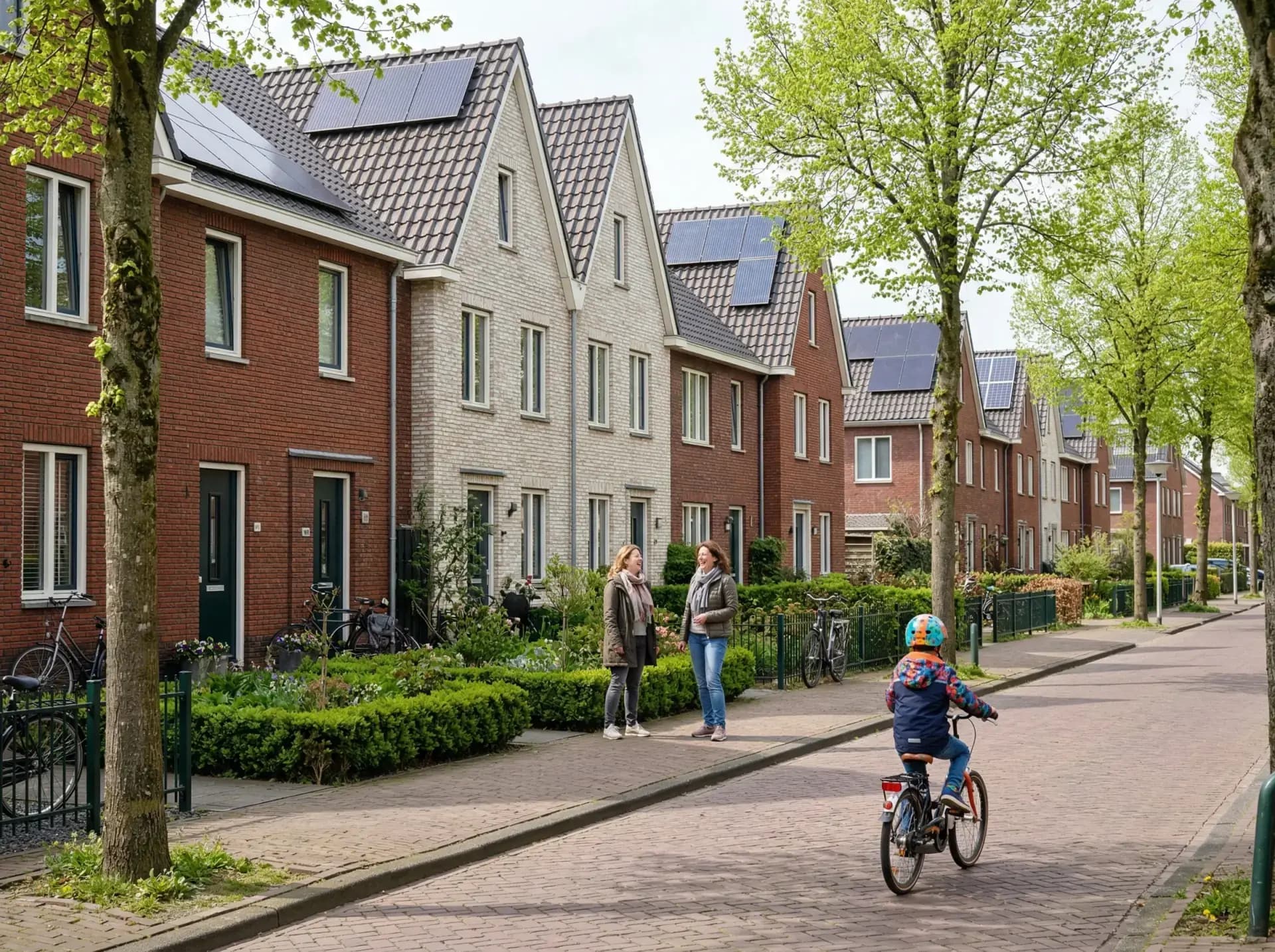 Huiseigenaar bekijkt btw-teruggave aanvraag op laptop met documentatie