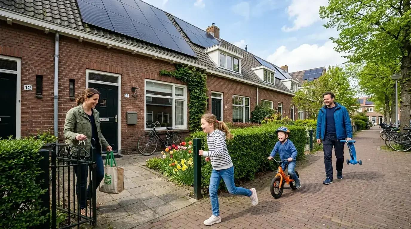 Dutch home with solar panels, EV charger and heat pump — a complete energy system