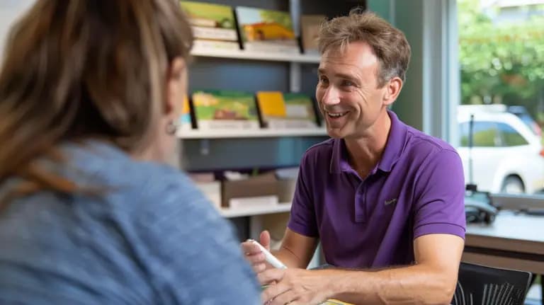Adviseur in gesprek over energiebesparing