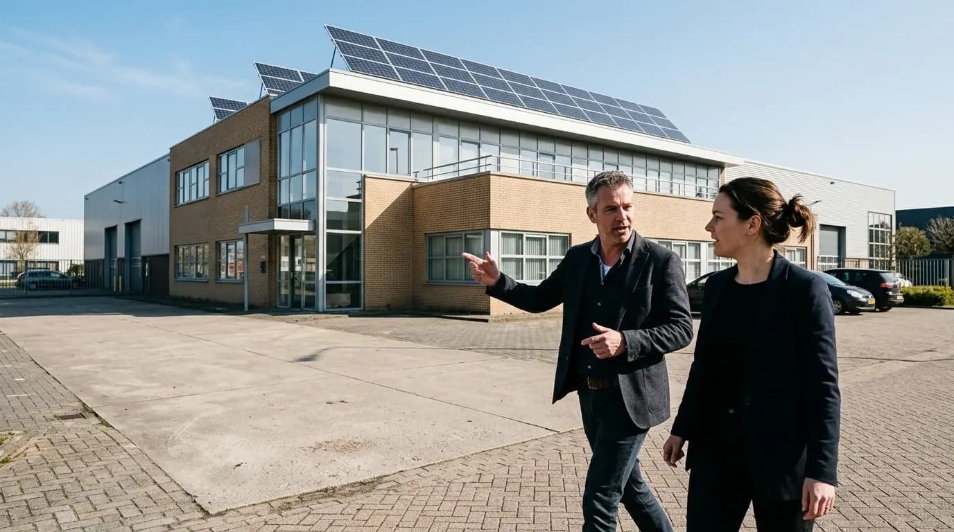 MKB-ondernemer bespreekt energiewetgeving bij bedrijfspand